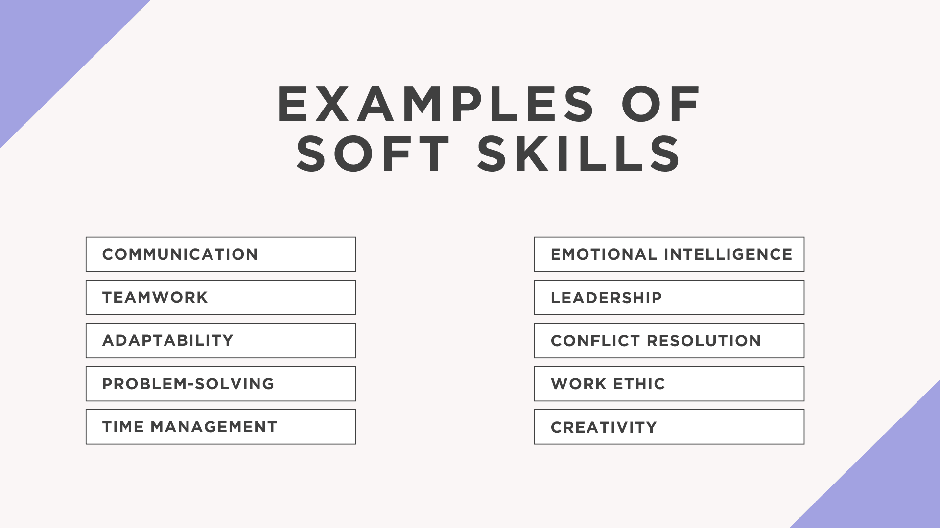 Examples of Soft Skills