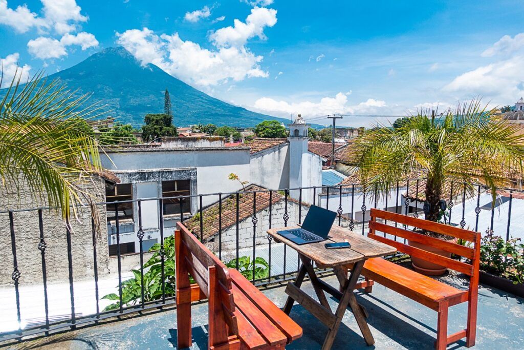 Remote office view in Guatemala, LaTam